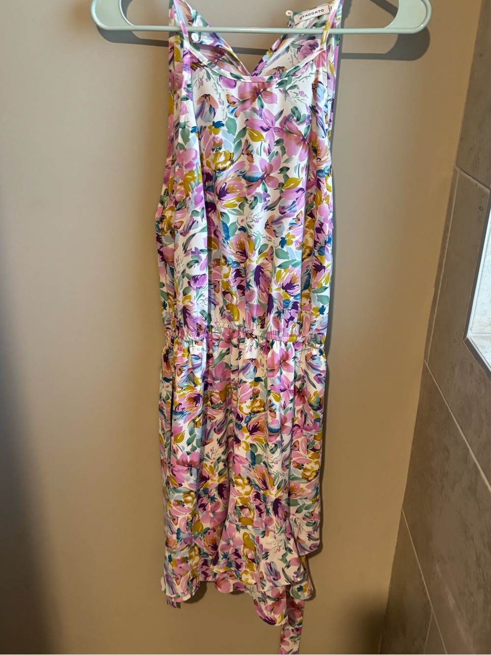 Staccato Pink & Yellow Floral Midi Dress